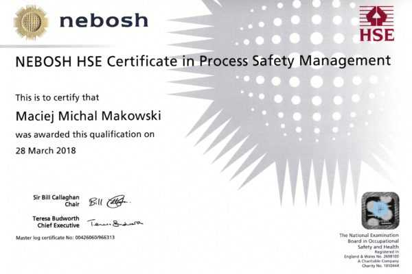 Buy Nebosh certificate online