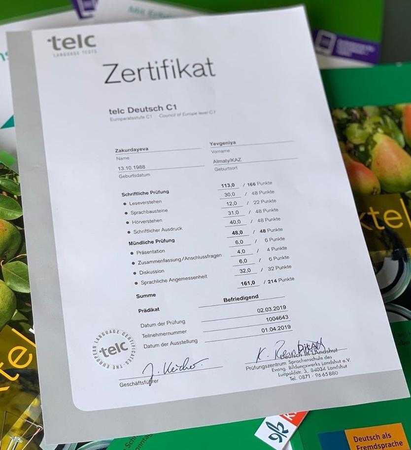 Buy TELC certificate online